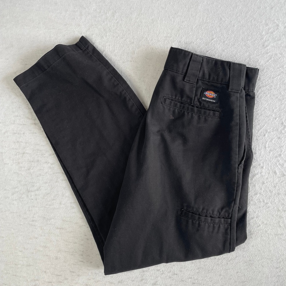 Dickies Skateboarding Pants 30x32 Black Flex Regular Fit Chino Work Trousers